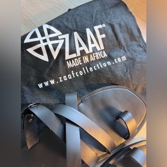 Men’s Zaaf KENYA COLLECTION MADE IN AFRICA LEATHER SANDAL. Size 46. main image 7